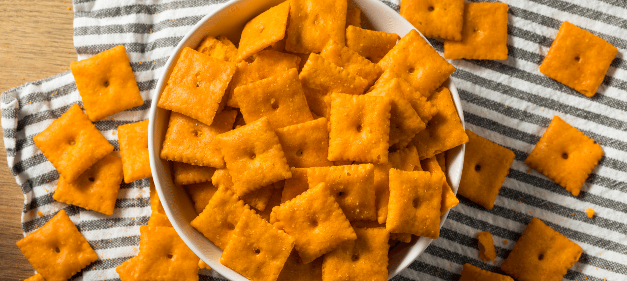 A Cheese Square CrackerTailoredTo Your Brand