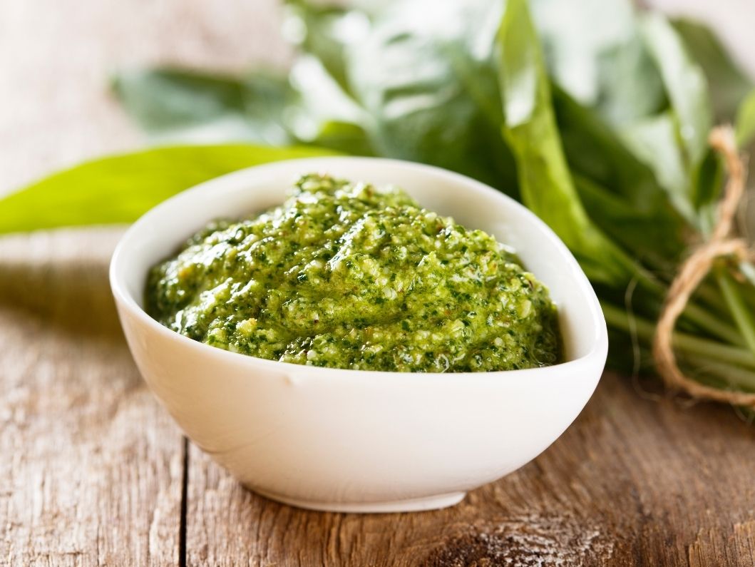 Formulations of Pesto Dips: